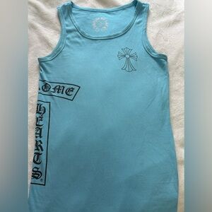 Chrome Hearts Aqua Blue Tank Top